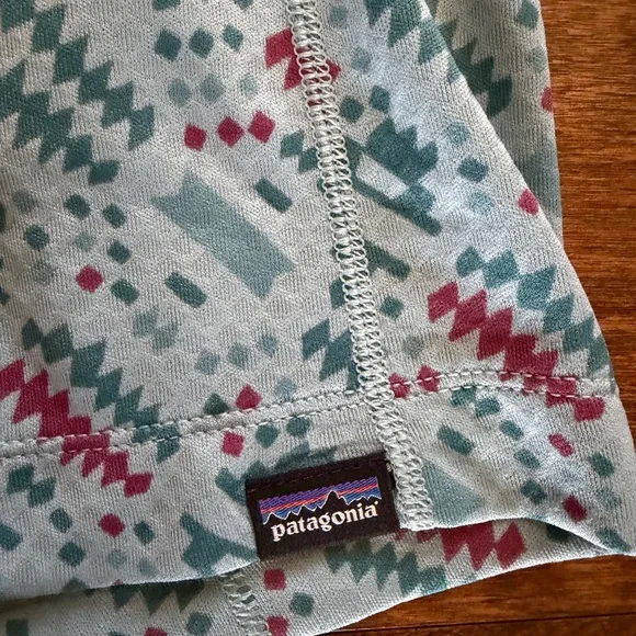 Patagonia Women's Small Capilene Midweight Top Baselayer Icefall Blue Big Sky - Picture 6 of 12